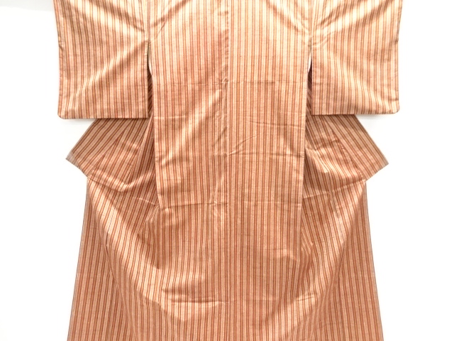 JAPANESE KIMONO / TSUMUGI / WOVEN STRIPE
